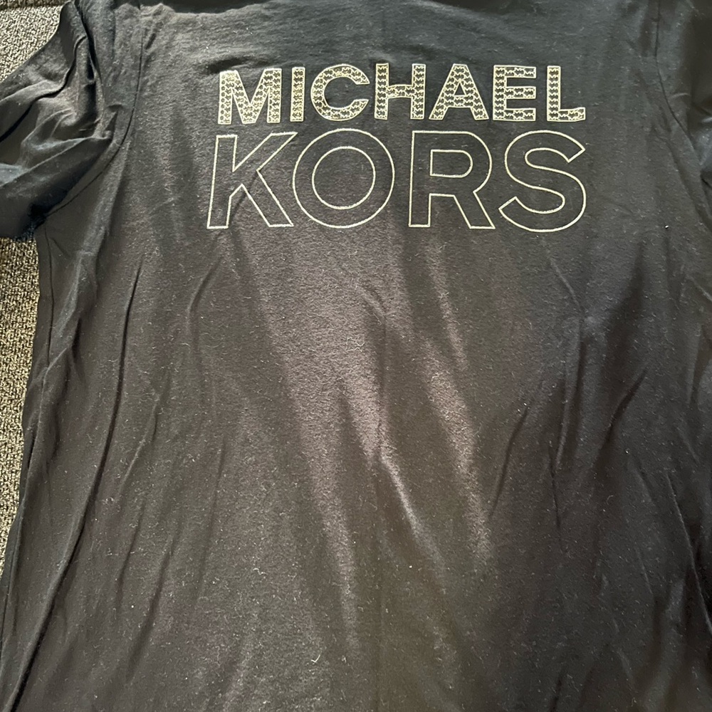 Michael Kors Logo Tee in Black